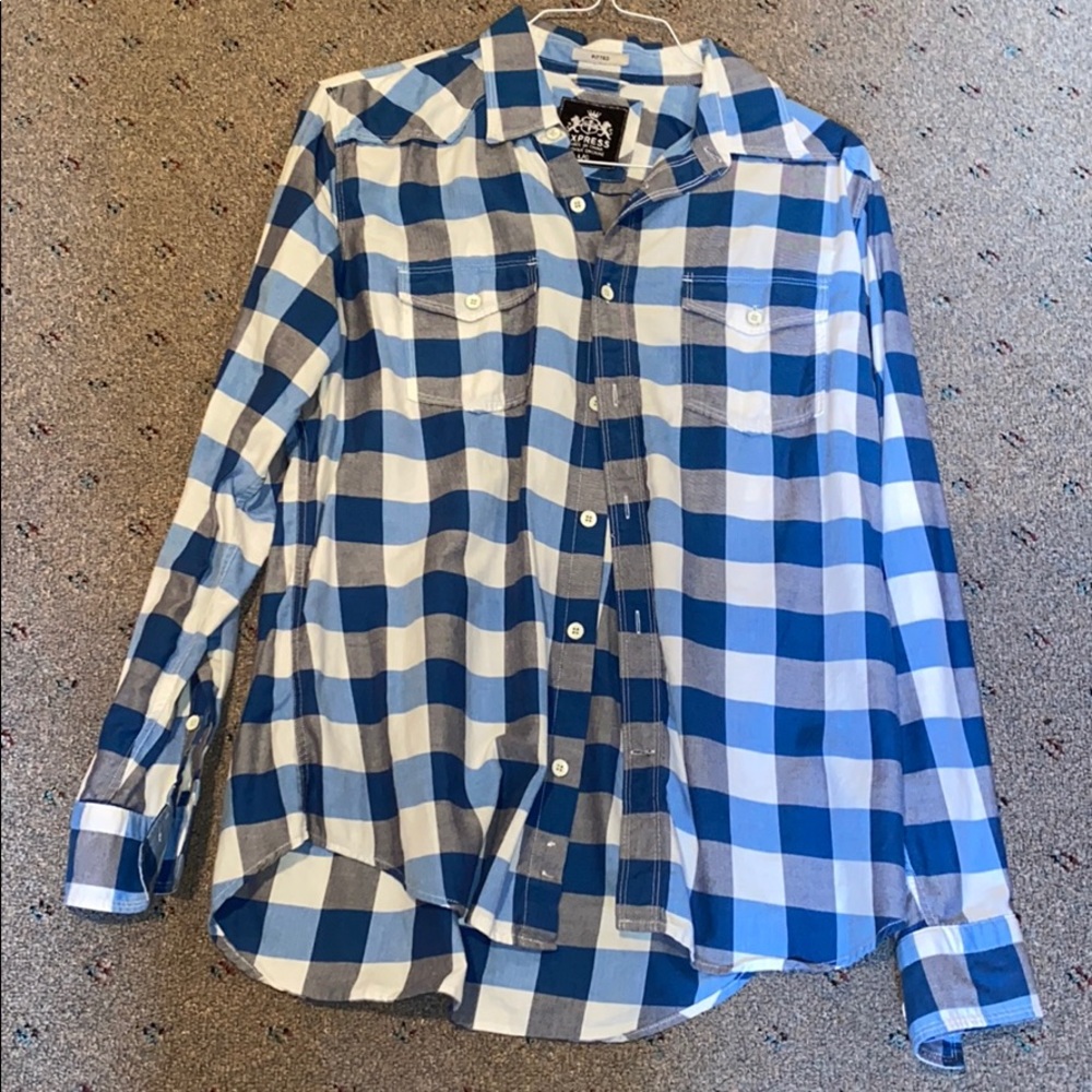 Express Large Fitted Button Down